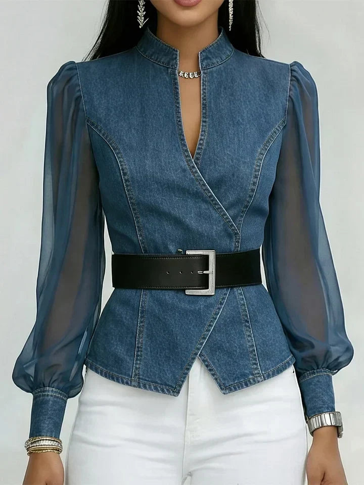 MOREAU LYON | BLOUSE EN JEAN POUR FEMME