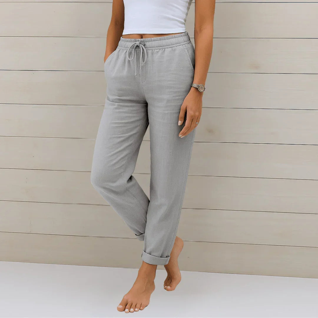 MOREAU LYON | PANTALON EN LIN MÉLANGÉ POUR FEMME