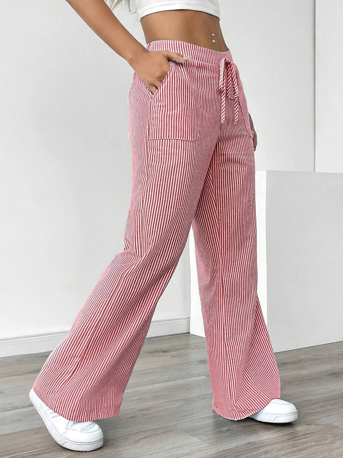 MOREAU LYON | PANTALONS AMPLE RAYÉS POUR FEMMES