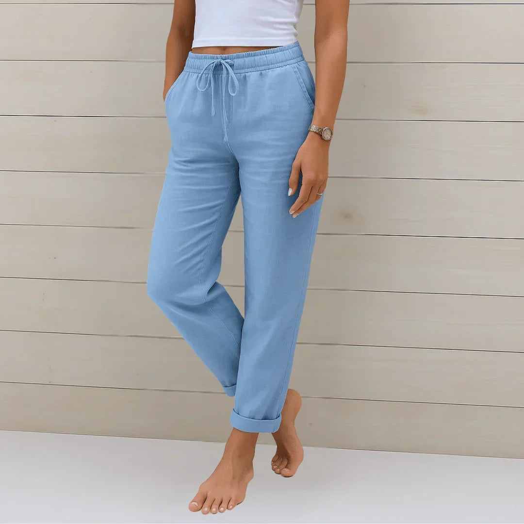 MOREAU LYON | PANTALON EN LIN MÉLANGÉ POUR FEMME