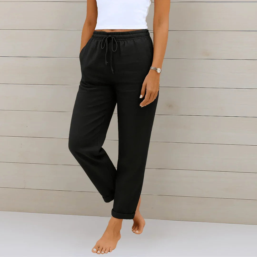 MOREAU LYON | PANTALON EN LIN MÉLANGÉ POUR FEMME