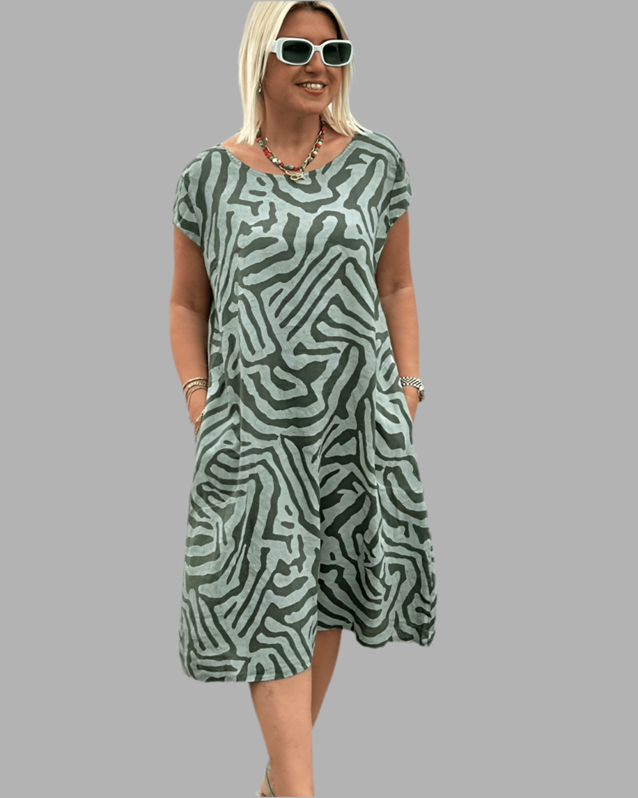 Maisonrivelle | Robe d'été imprimée Amara