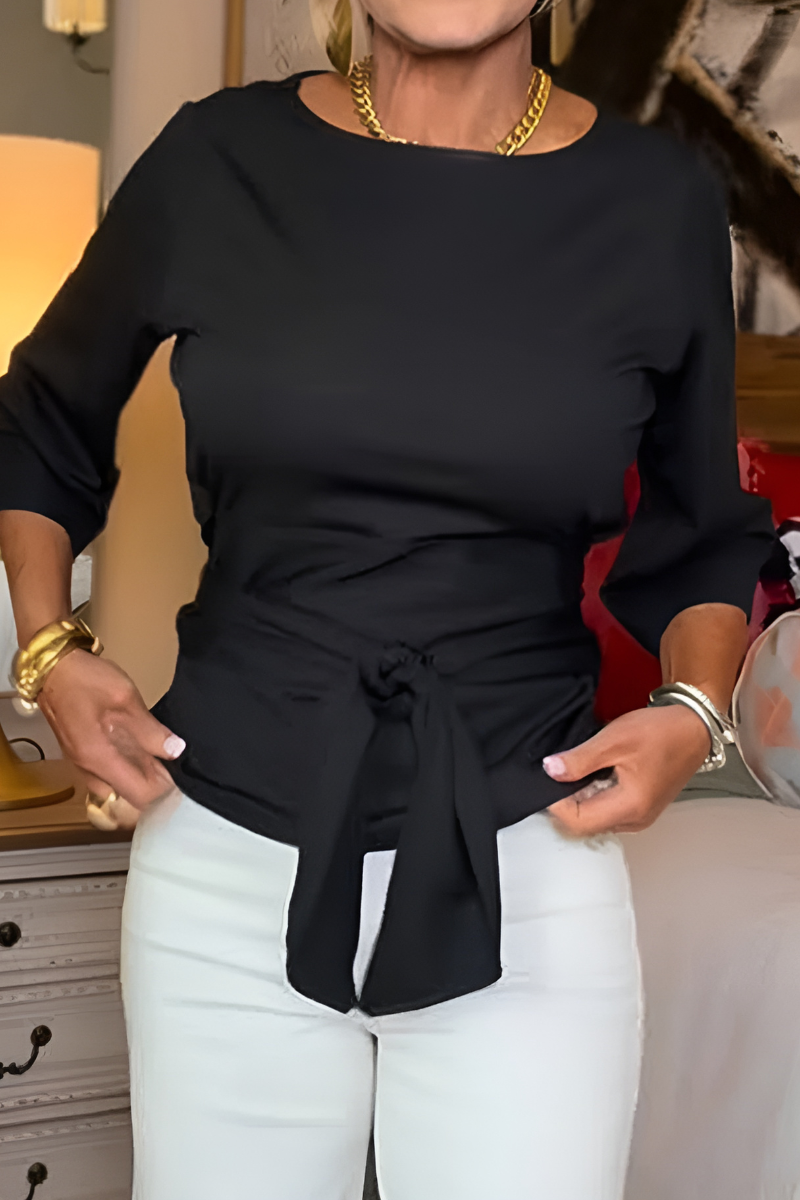 MOREAU LYON | TOP À NOEUD À LA TAILLE POUR FEMMES