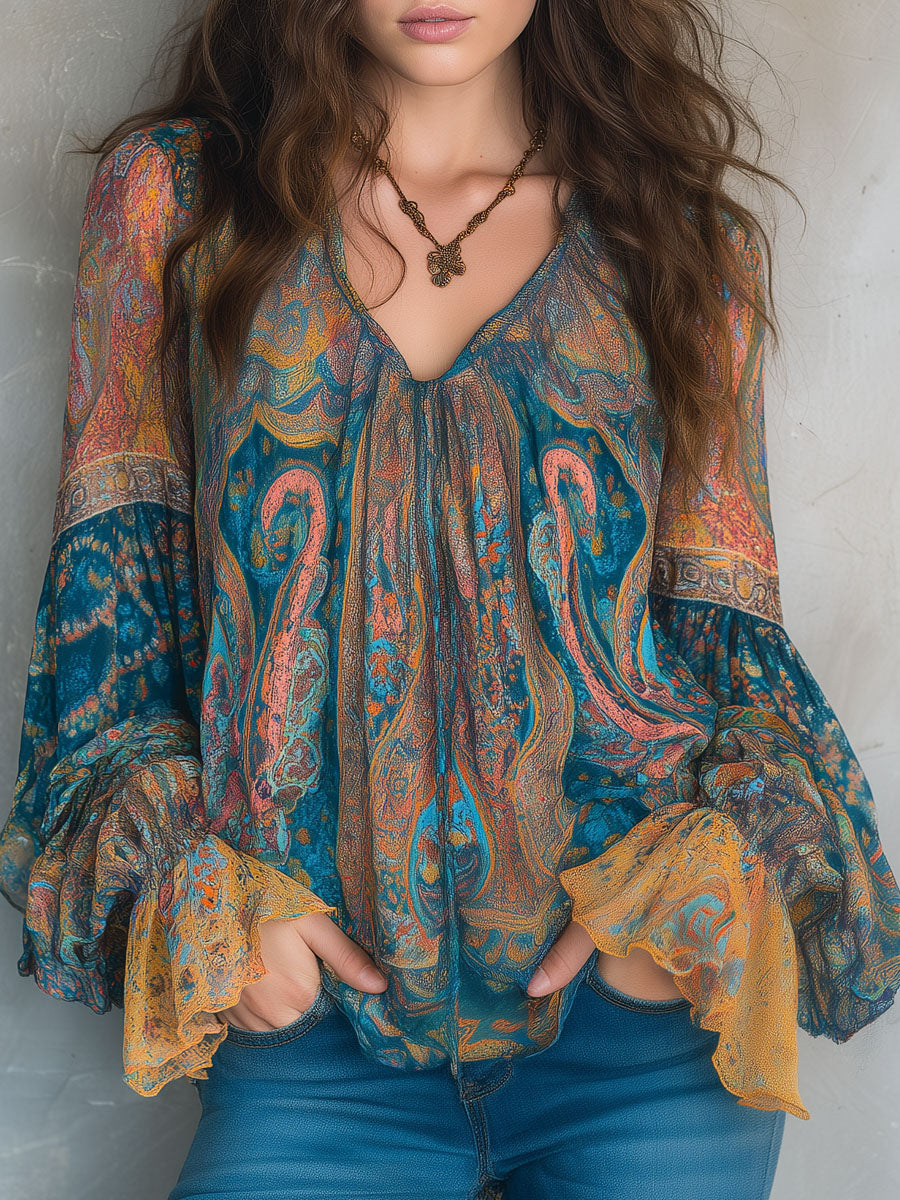 Sara - Blouse Bohémienne