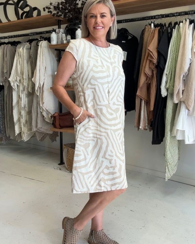 Maisonrivelle | Robe d'été imprimée Amara