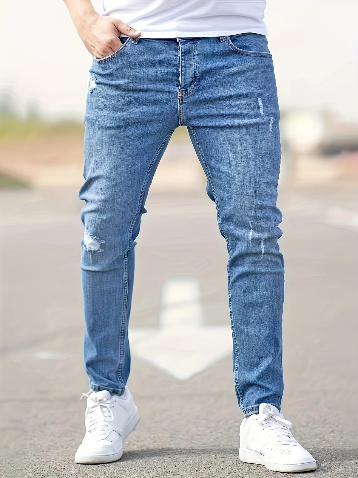 Alex - Jeans Slim Déchirés Tendance
