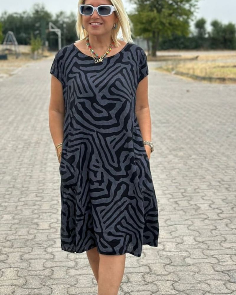 Maisonrivelle | Robe d'été imprimée Amara