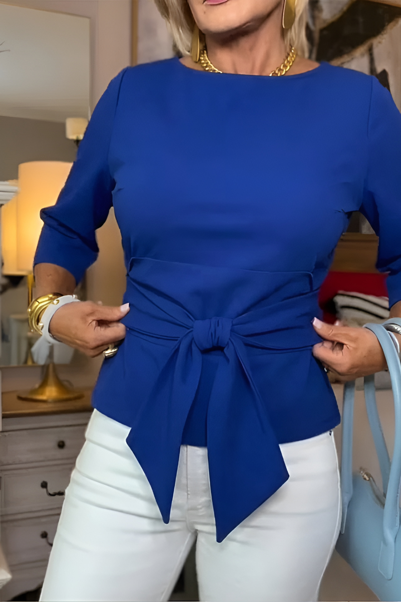 MOREAU LYON | TOP À NOEUD À LA TAILLE POUR FEMMES