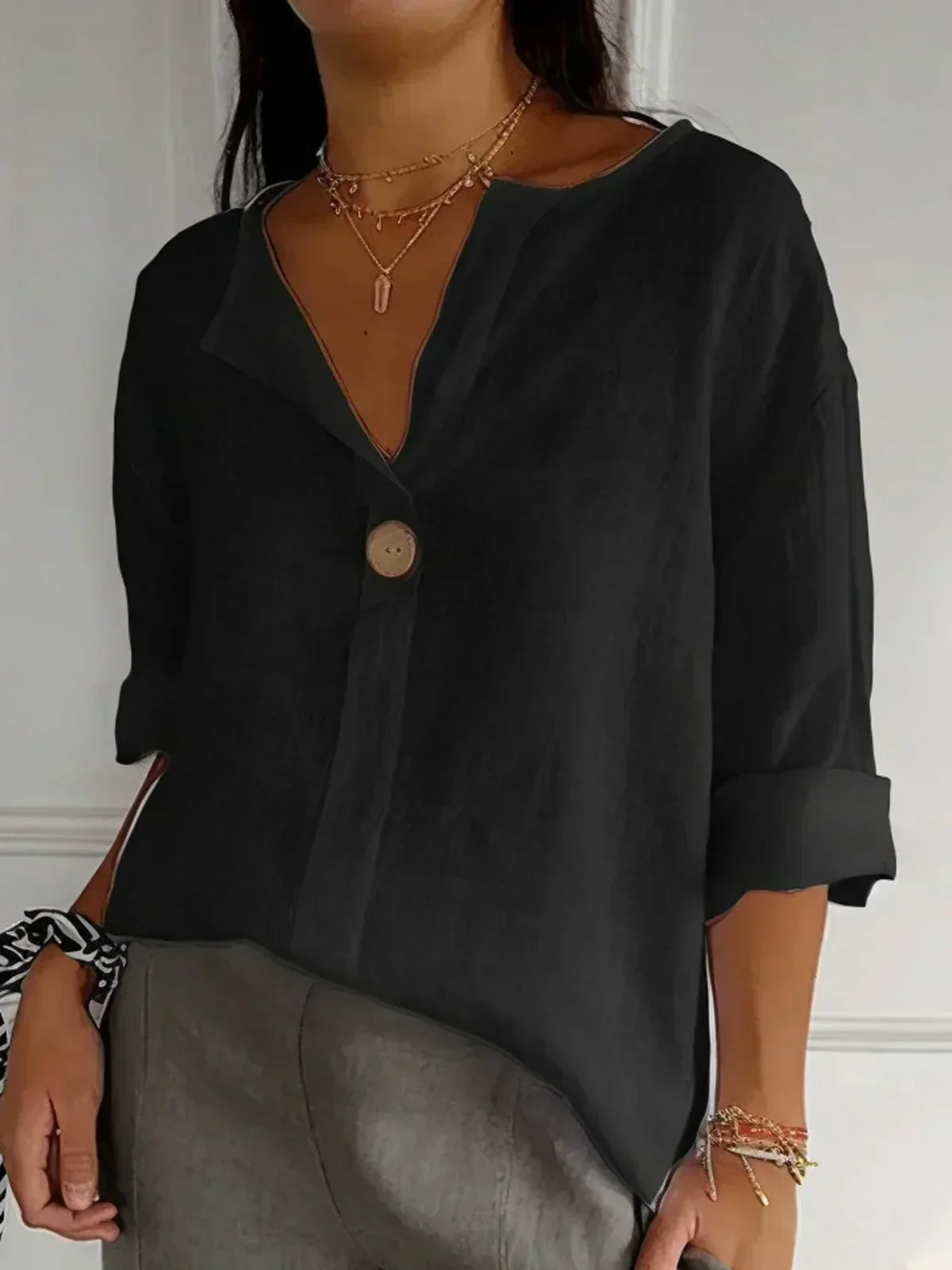 Freja - Blouse Décontractée Élégante