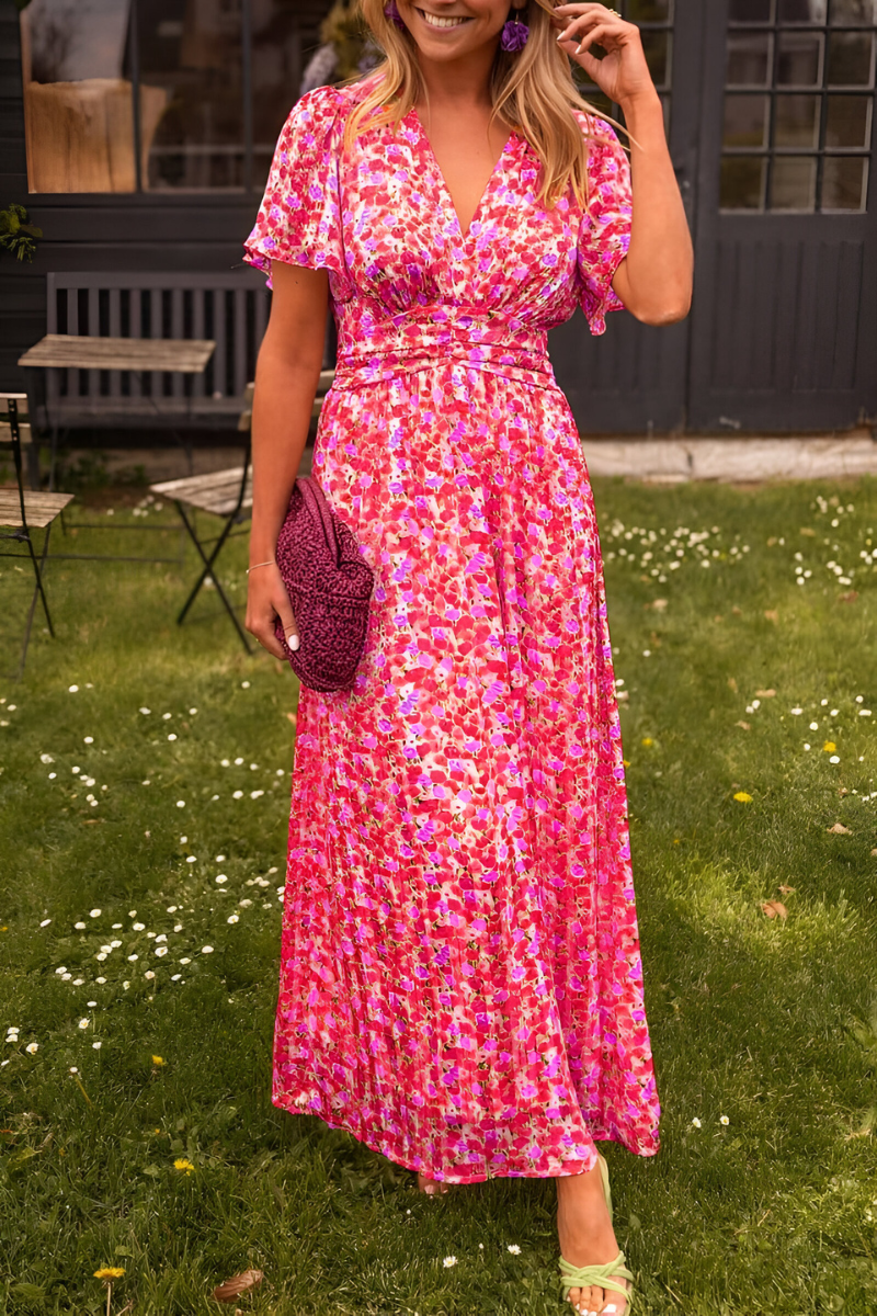 Maisonrivelle | Robe longue à encolure en V Anja