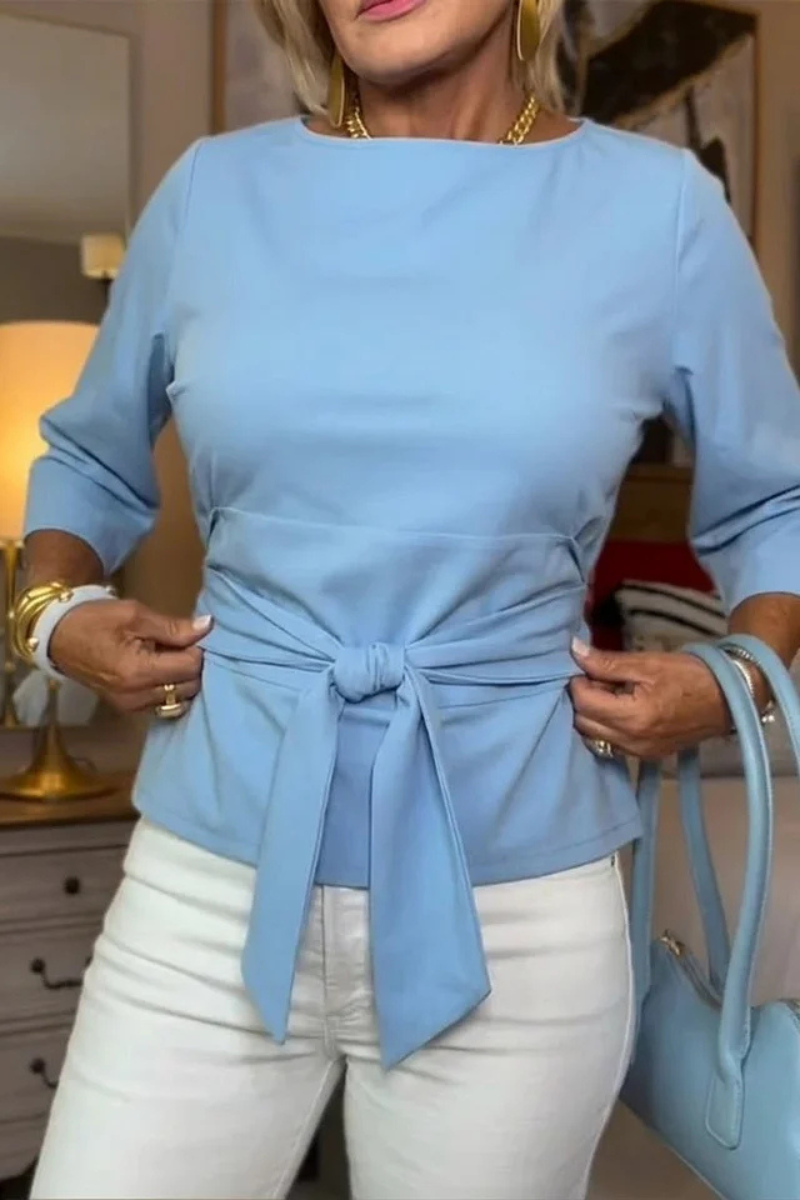MOREAU LYON | TOP À NOEUD À LA TAILLE POUR FEMMES