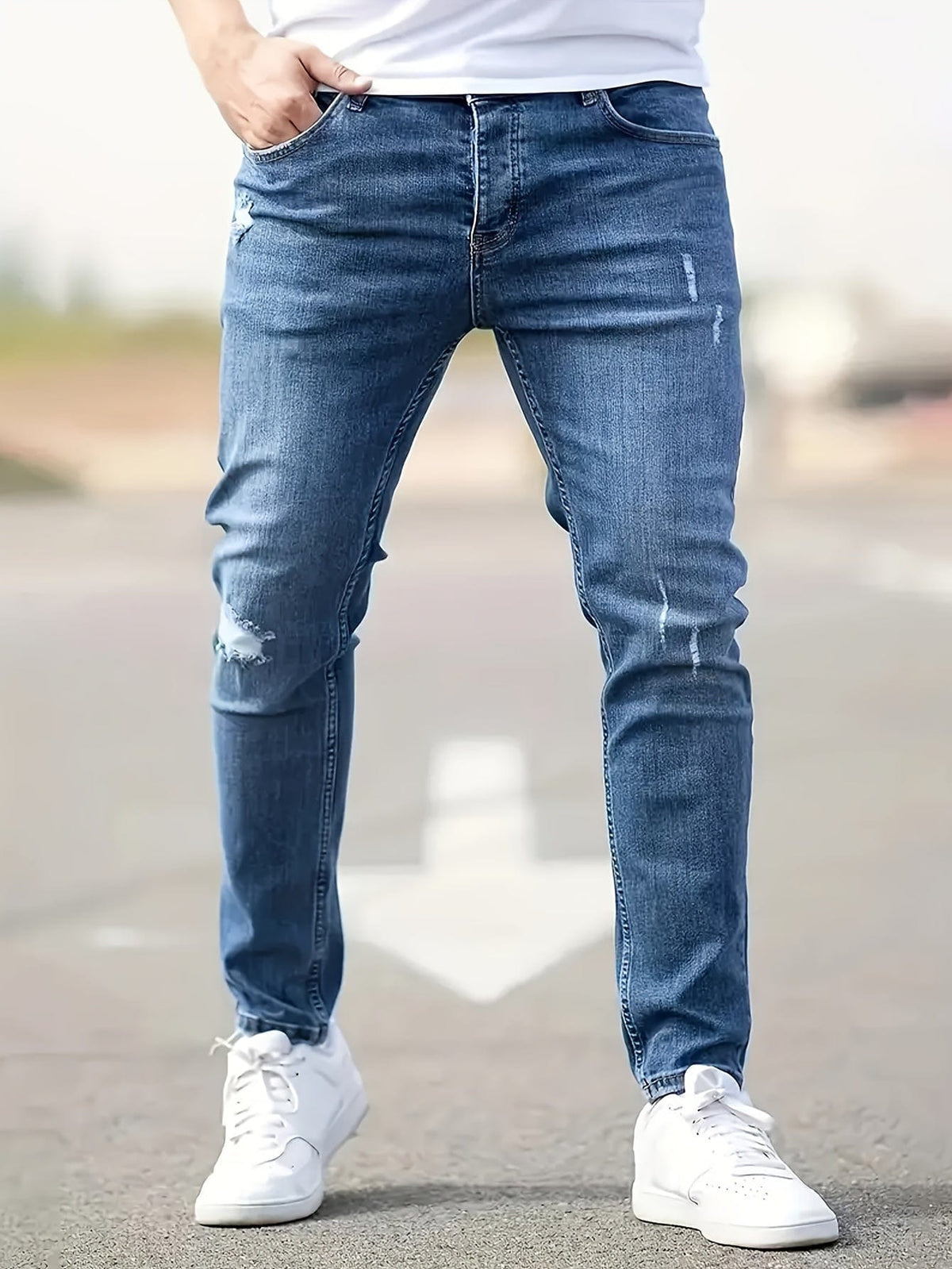 Alex - Jeans Slim Déchirés Tendance
