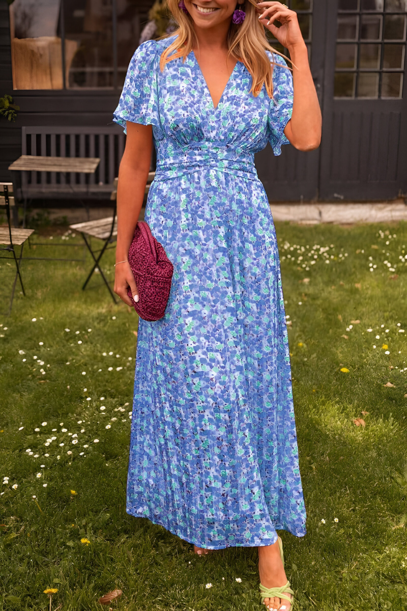 Maisonrivelle | Robe longue à encolure en V Anja