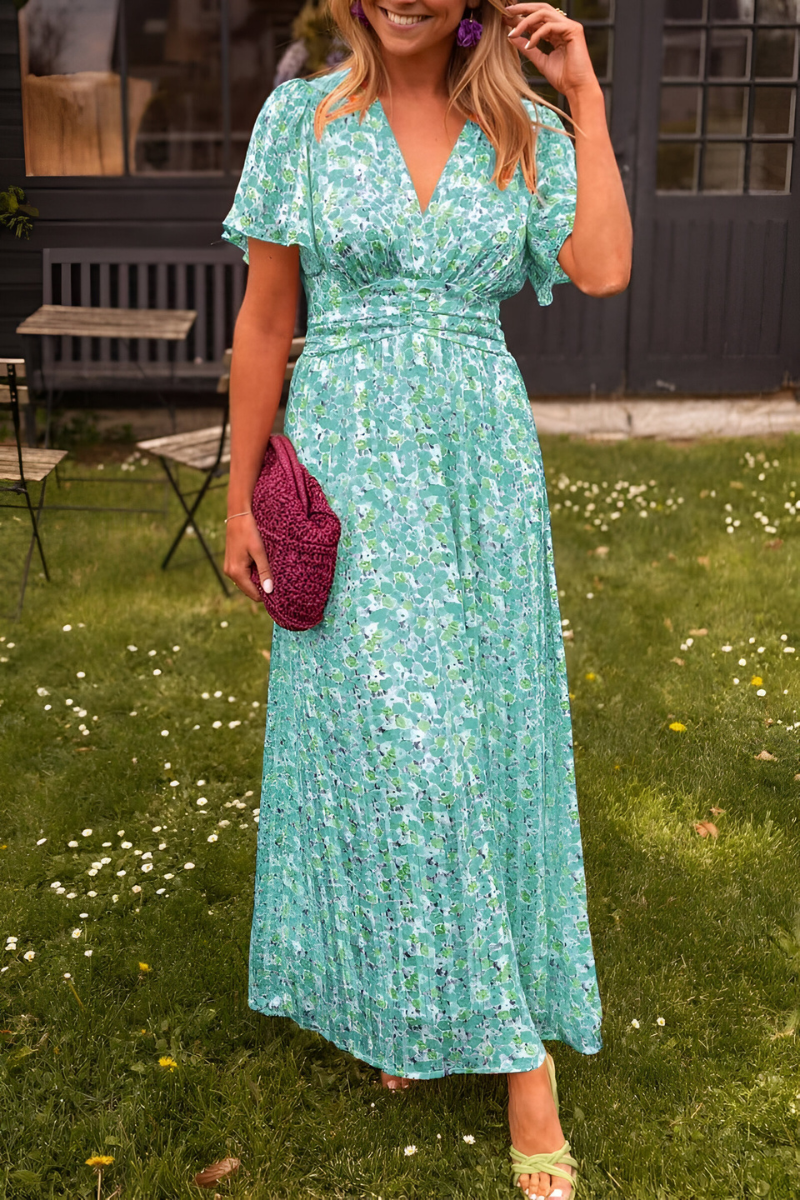 Maisonrivelle | Robe longue à encolure en V Anja