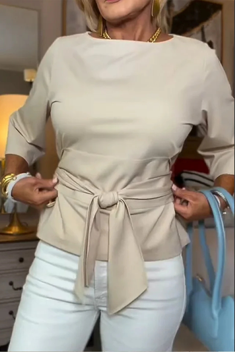 MOREAU LYON | TOP À NOEUD À LA TAILLE POUR FEMMES