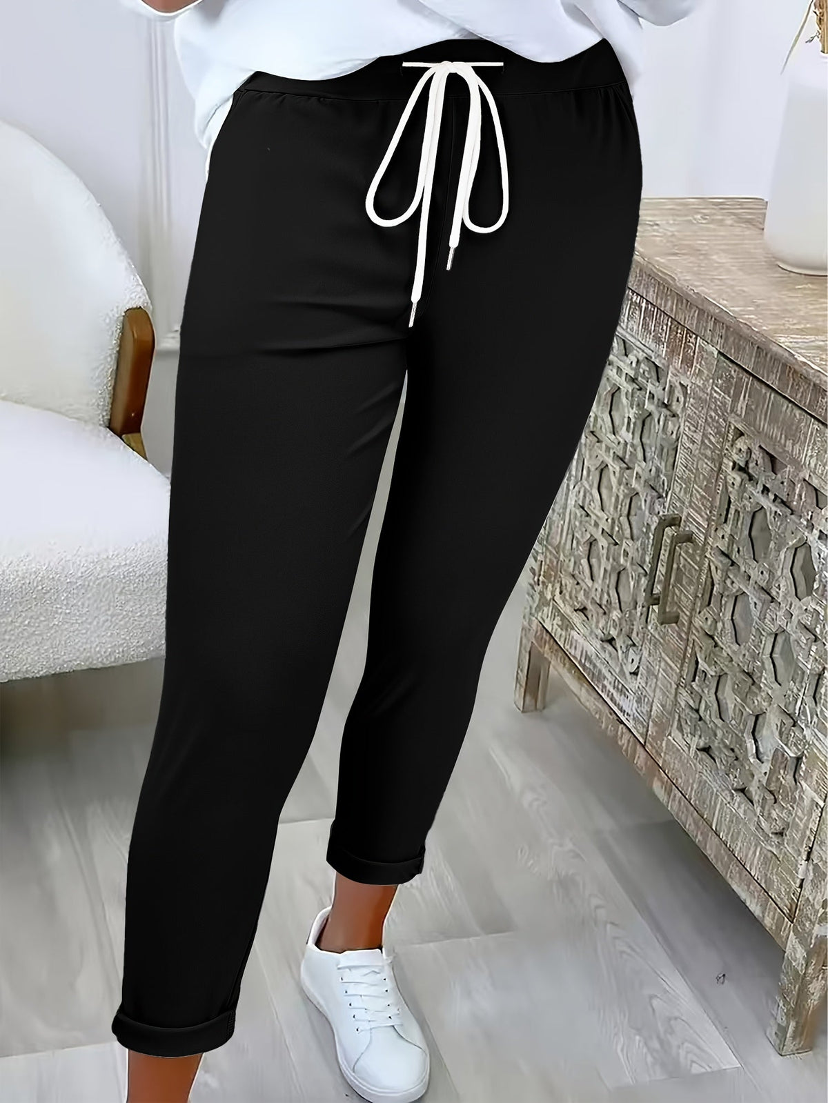 MOREAU LYON | PANTALONS MODERNES À CORDON DE SERRAGE POUR FEMMES