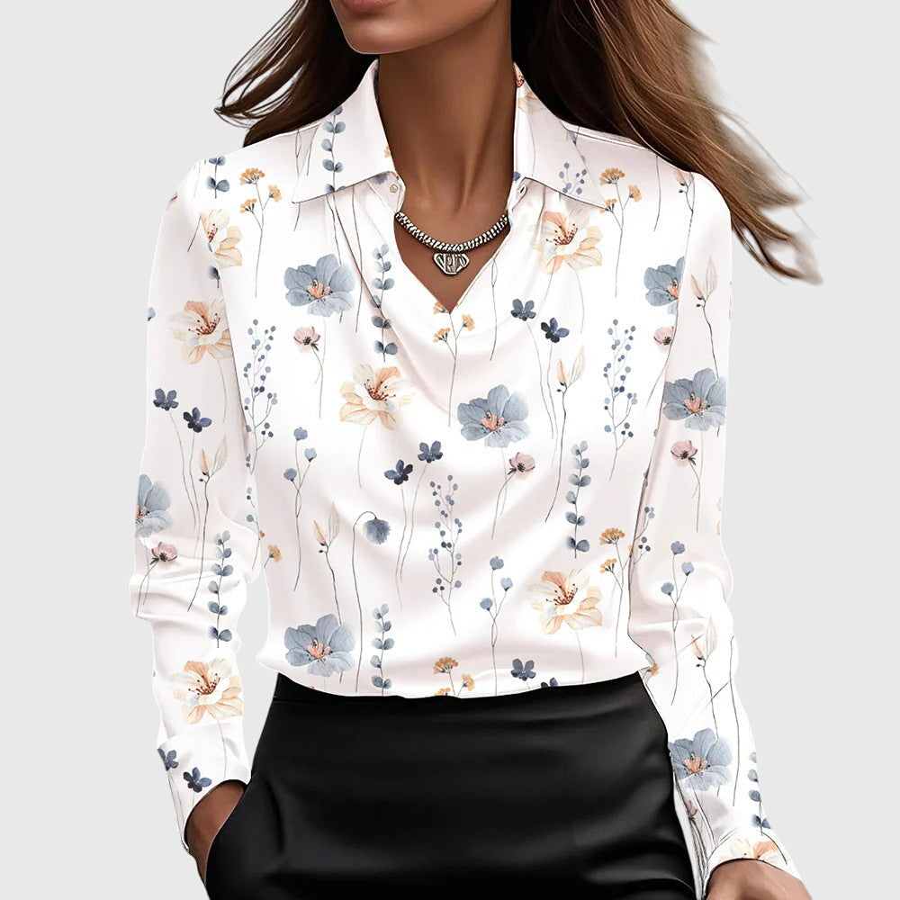 Sylvie - Blouse Brillante et Élégante