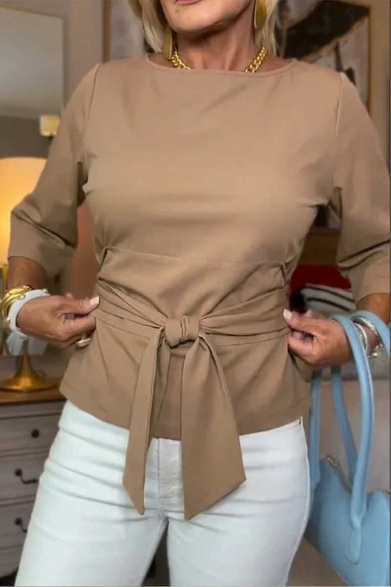 MOREAU LYON | TOP À NOEUD À LA TAILLE POUR FEMMES