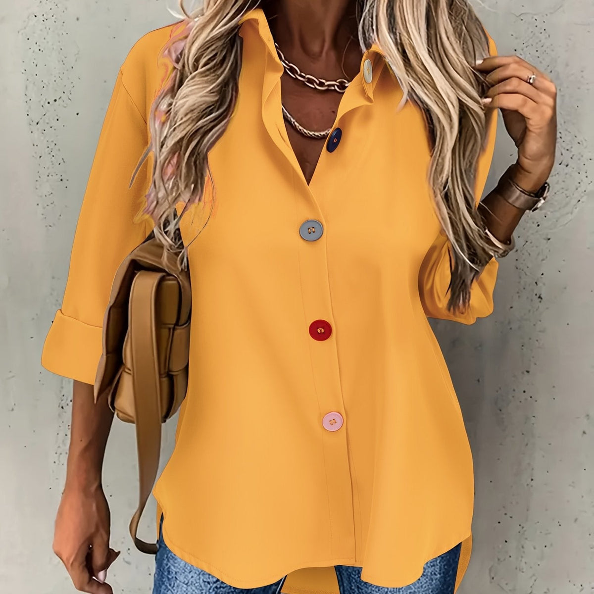 MOREAU LYON | CHIC BLOUSE À BOUTONS POUR FEMMES