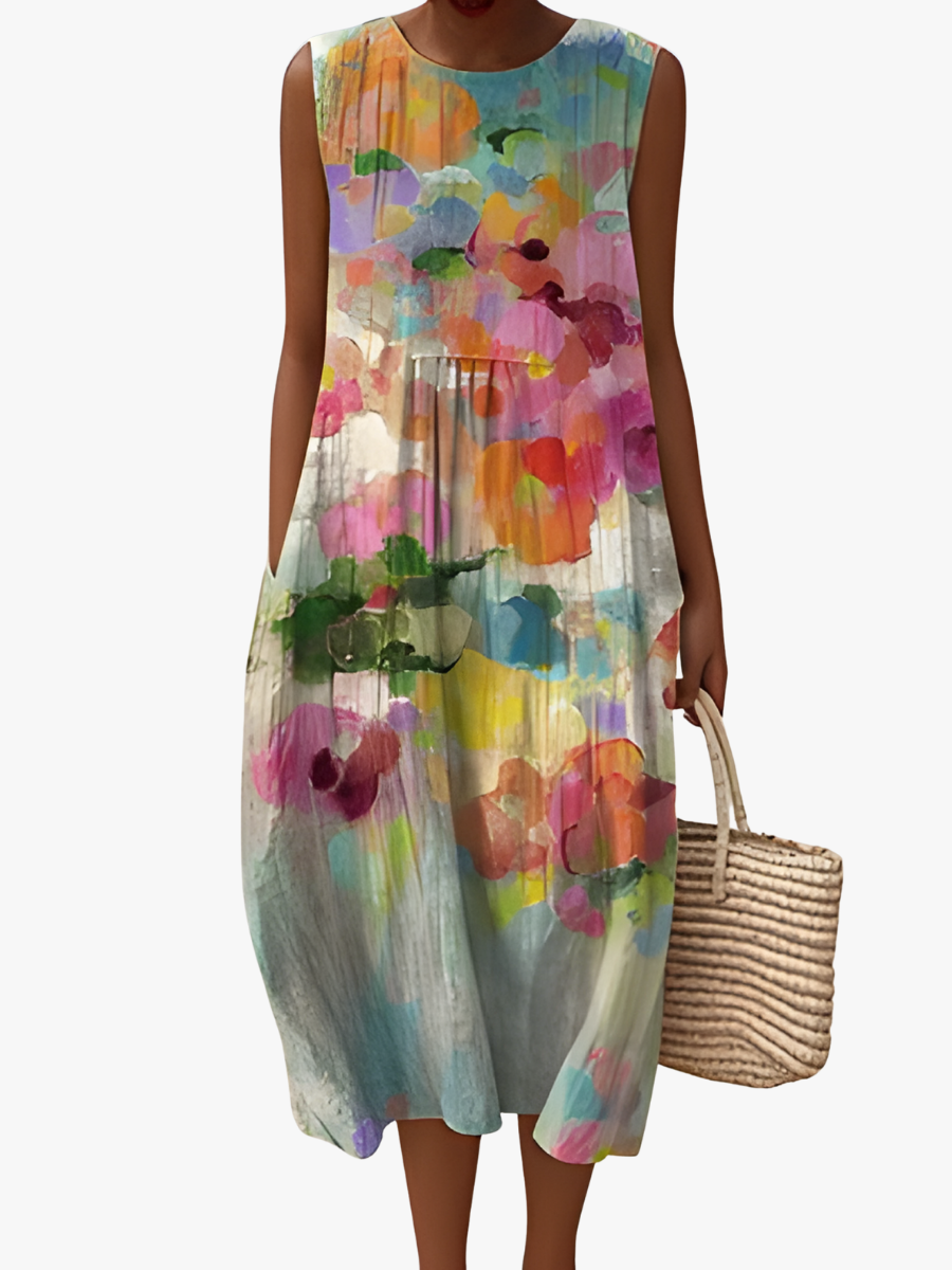 MOREAU LYON | ROBE ANCIENNE COLORÉE POUR FEMMES