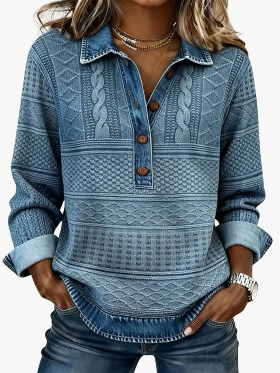 MOREAU LYON | CHEMISE EFFET DENIM POUR FEMME