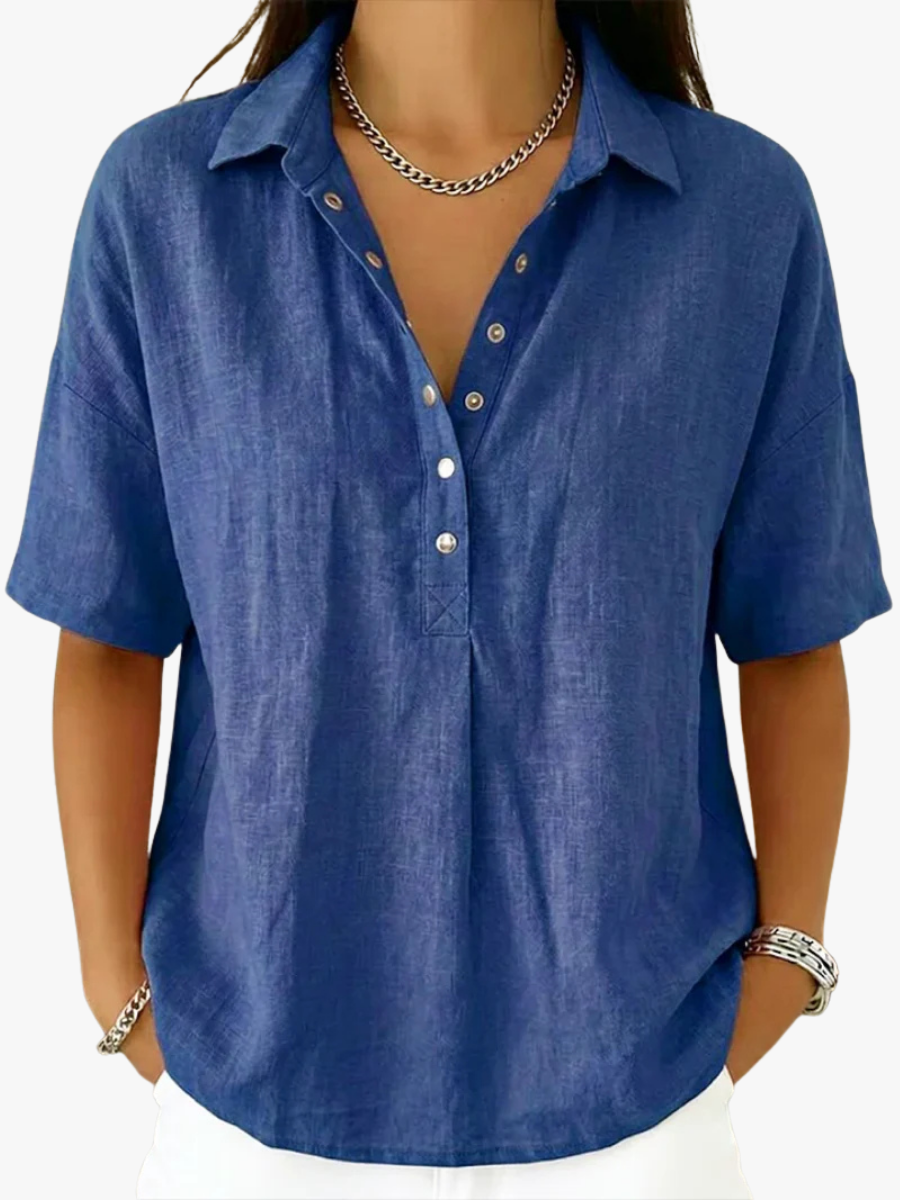 MOREAU LYON | BLOUSE À COL EN V POUR FEMMES