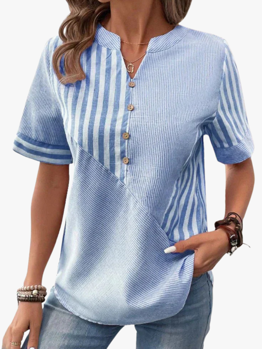 MOREAU LYON | BLOUSE RAYÉE ÉLÉGANTE FOR WOMEN