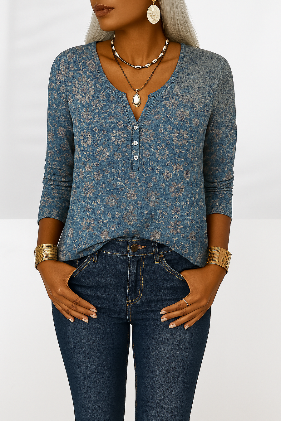 Alina - Blouse Boho Élégante