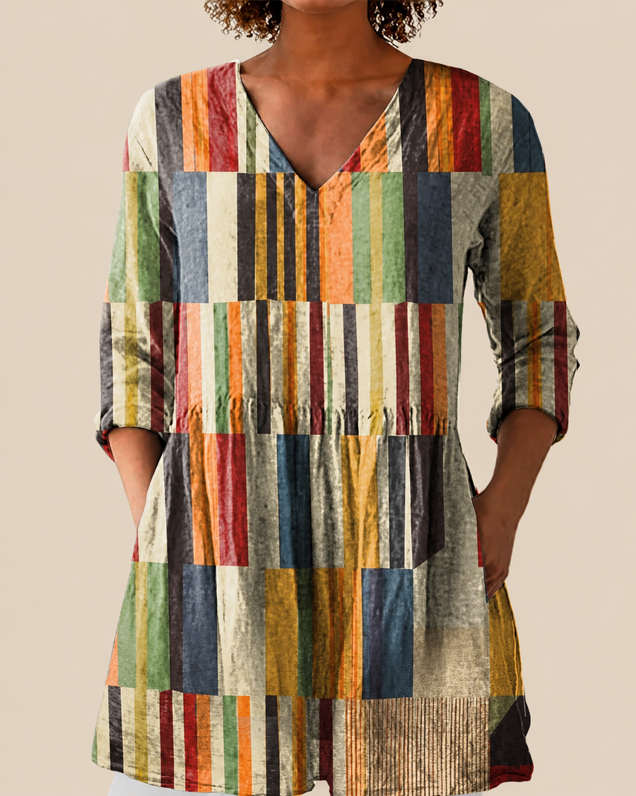 MOREAU LYON | BLOUSE LONGUE IMPRIMÉE POUR FEMMES