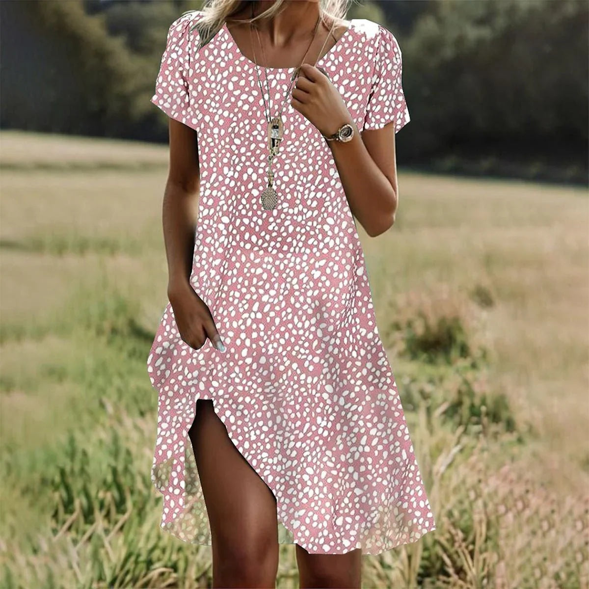 ROBE MIDI D'ÉTÉ POUR FEMMES