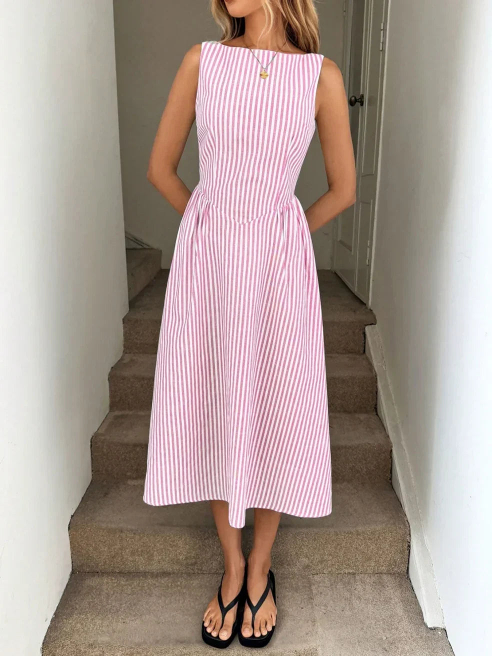 Maisonrivelle | Robe longue Denise style nautique