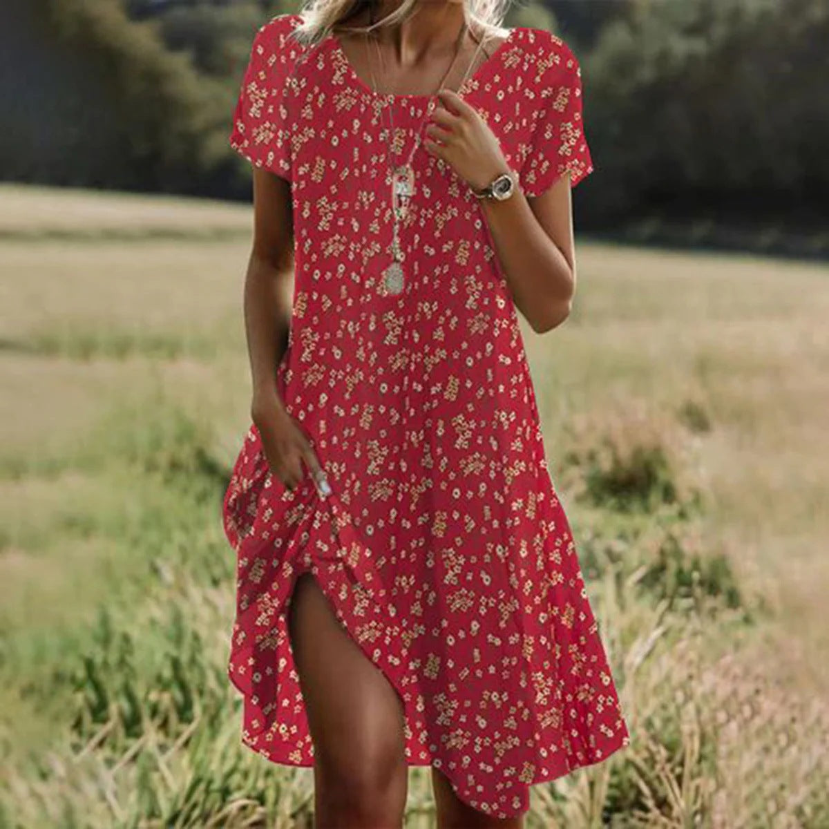 ROBE MIDI D'ÉTÉ POUR FEMMES