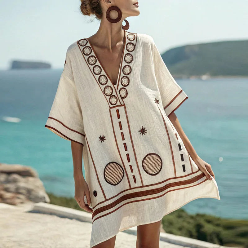 Xalviere | Ines Elegante Strandjurk Warme Zomerdagen Dames