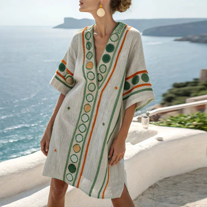 Xalviere | Mirian Elegante Veelzijdige Strandjurk Zomerlook