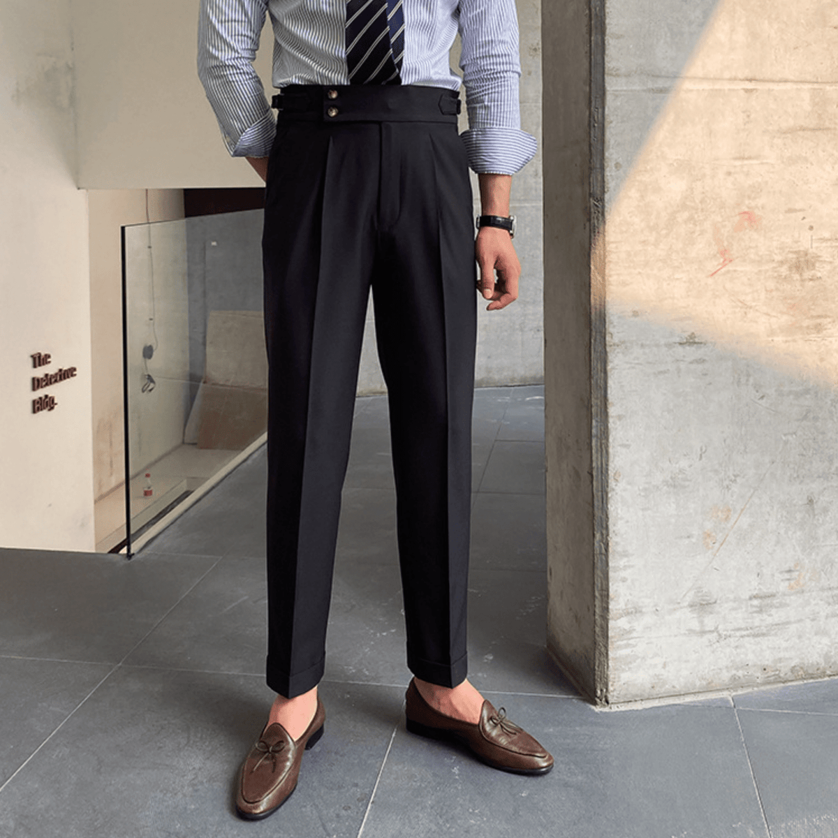 Edward - Pantalons Taille Haute Élégants