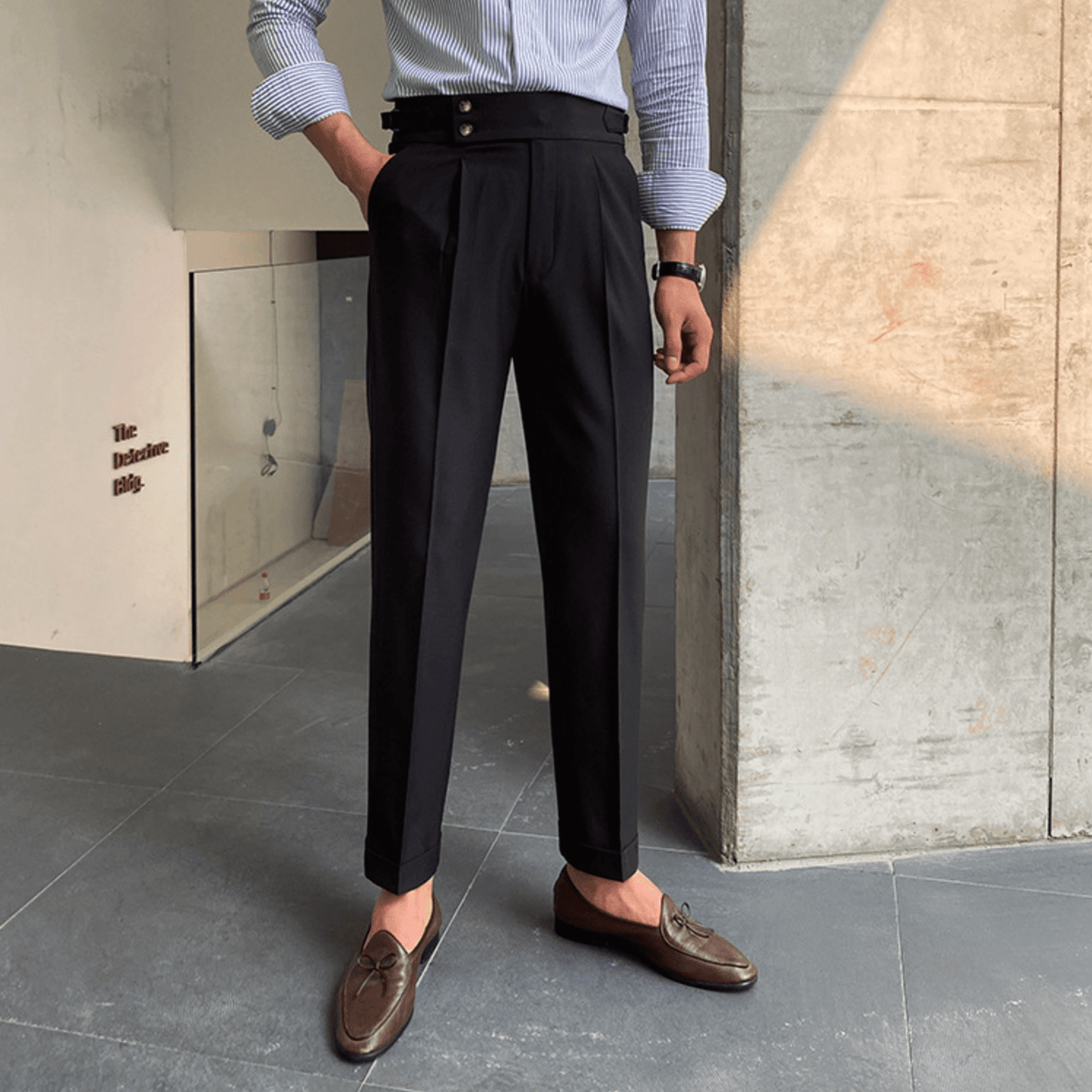 Edward - Pantalons Taille Haute Élégants