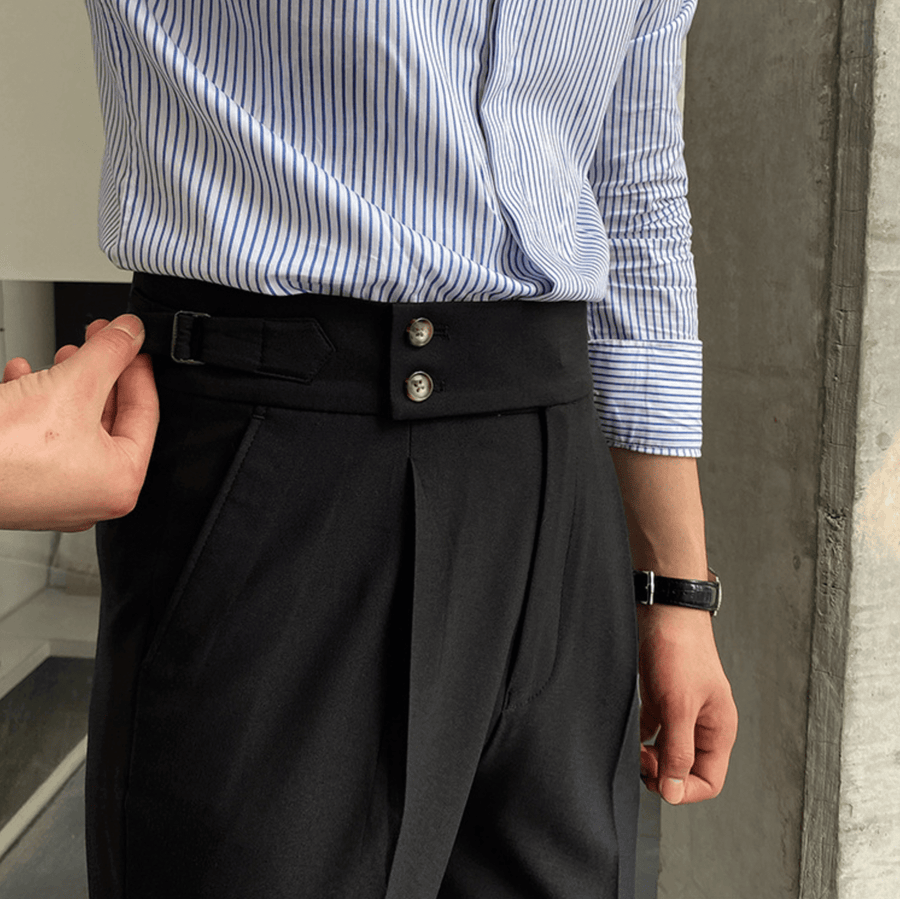 Edward - Pantalons Taille Haute Élégants