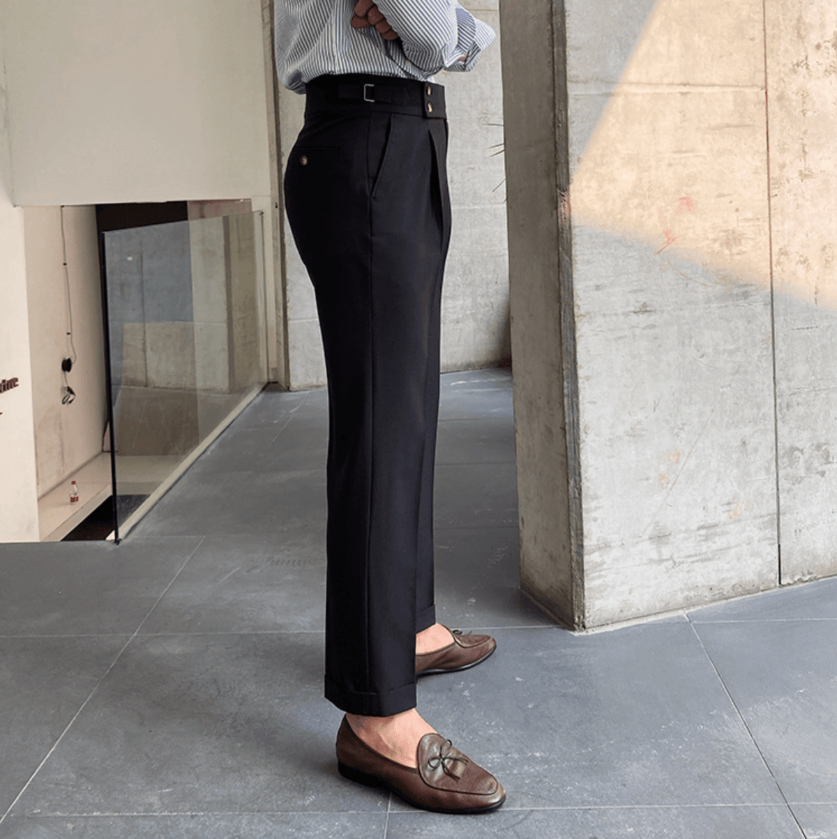 Edward - Pantalons Taille Haute Élégants