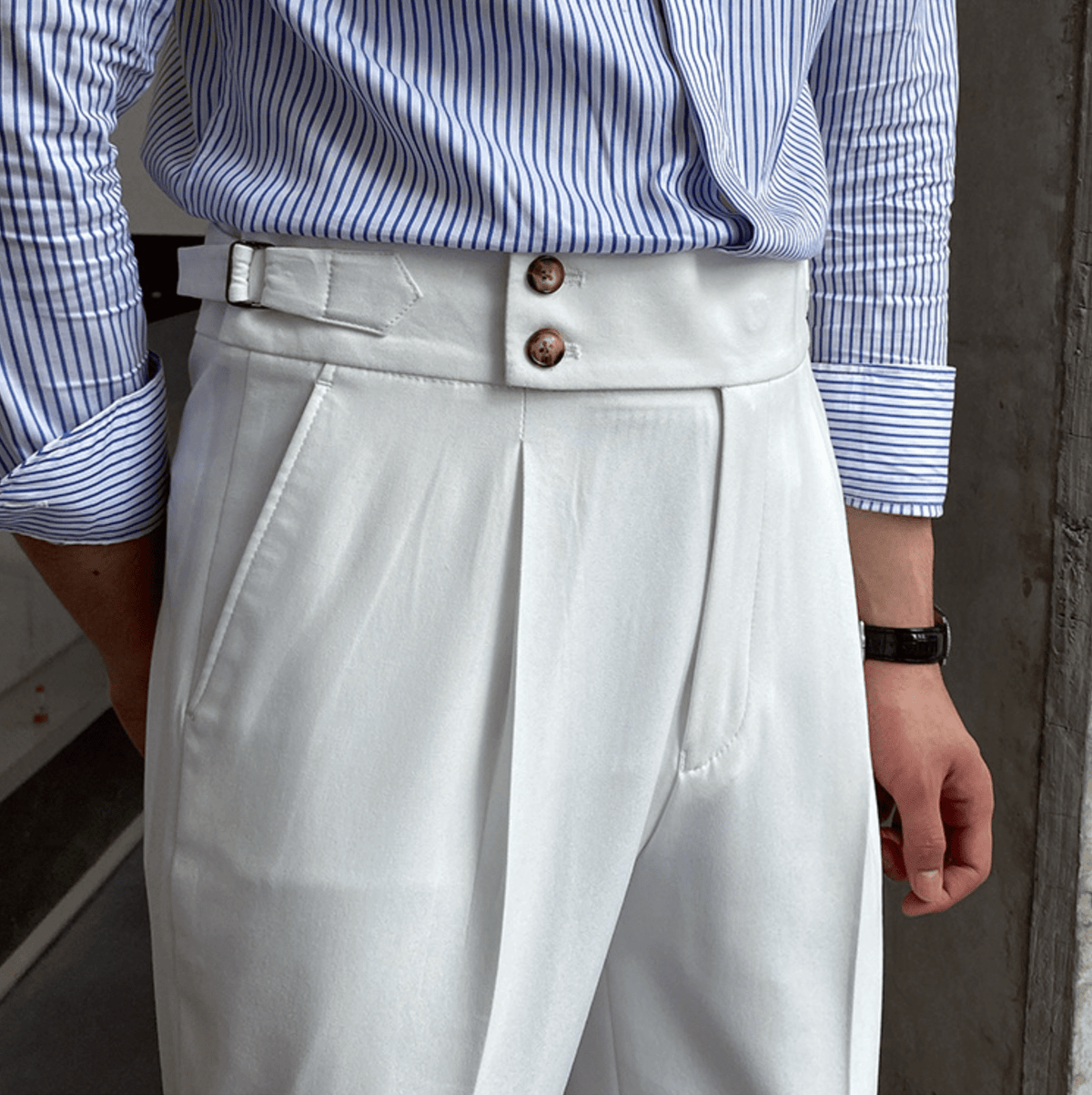 Edward - Pantalons Taille Haute Élégants