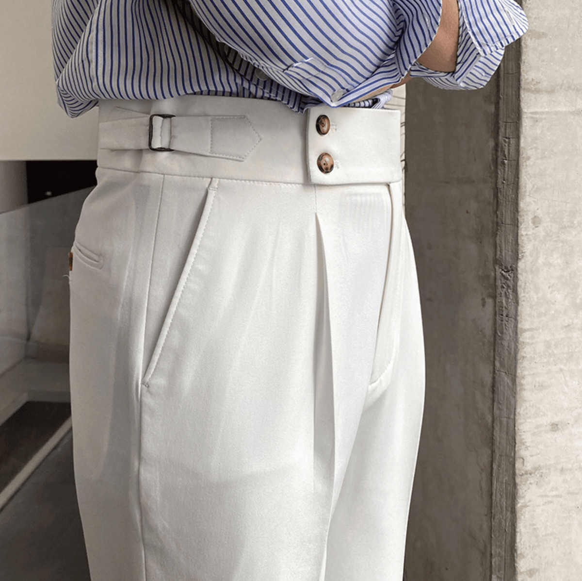 Edward - Pantalons Taille Haute Élégants