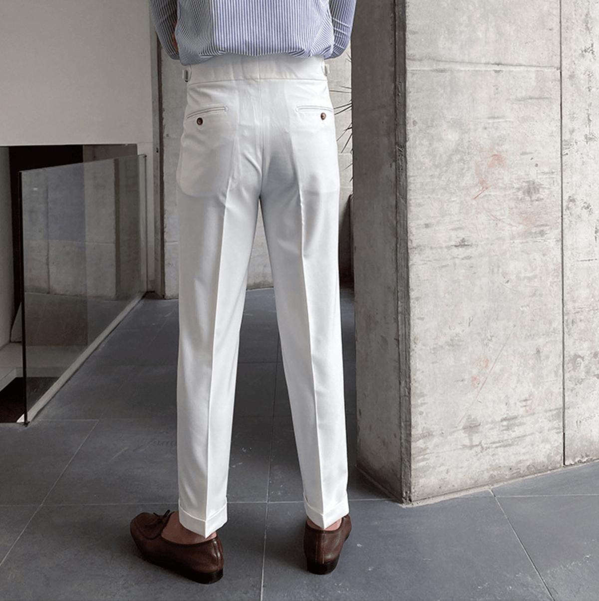 Edward - Pantalons Taille Haute Élégants