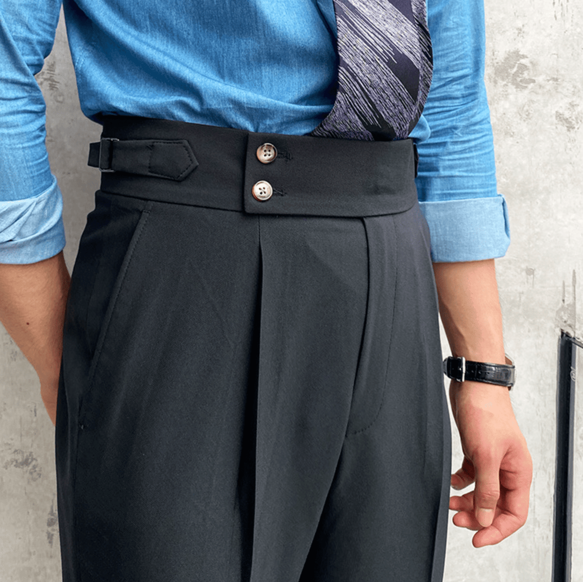 Edward - Pantalons Taille Haute Élégants