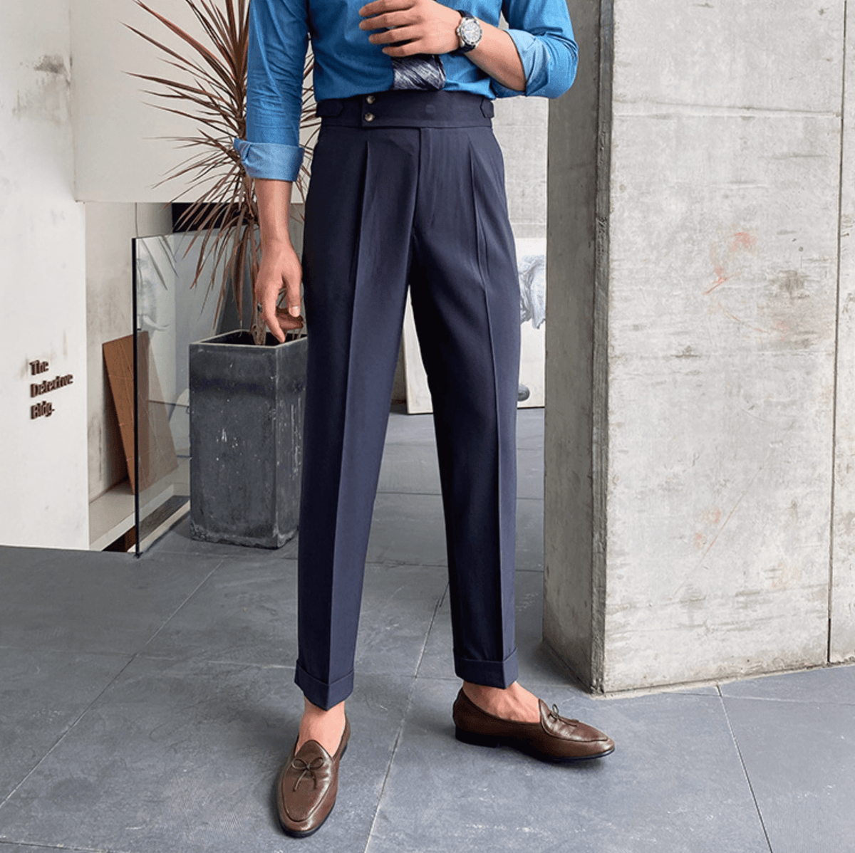 Edward - Pantalons Taille Haute Élégants