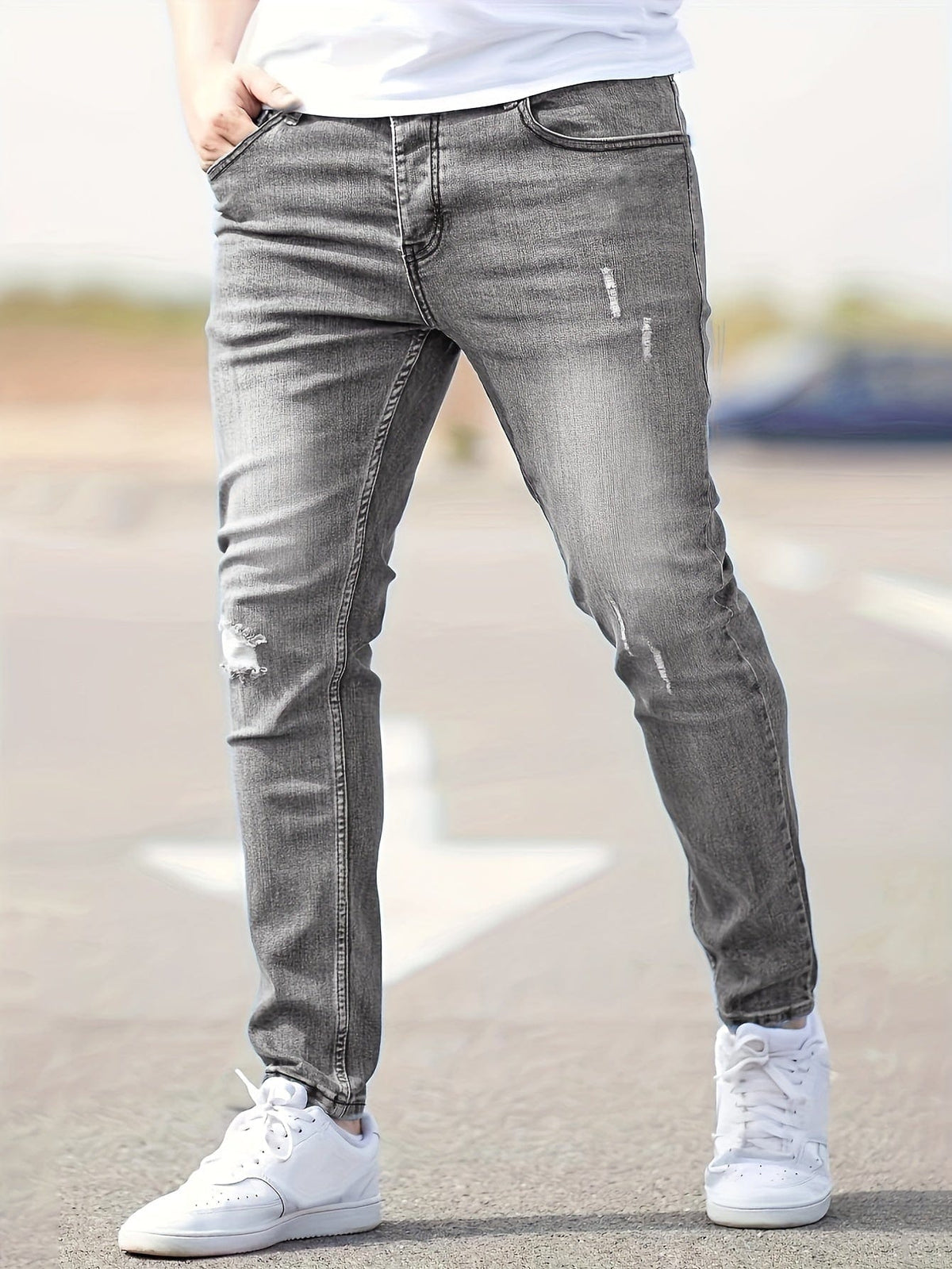 Alex - Jeans Slim Déchirés Tendance