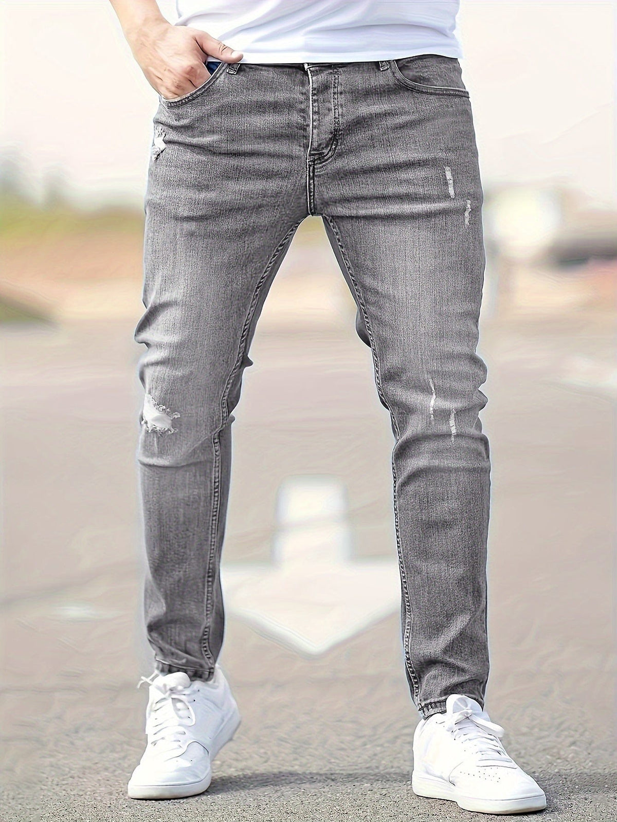 Alex - Jeans Slim Déchirés Tendance