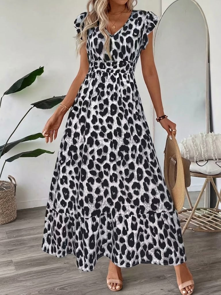 Maisonrivelle | Robe longue à encolure en V Candela
