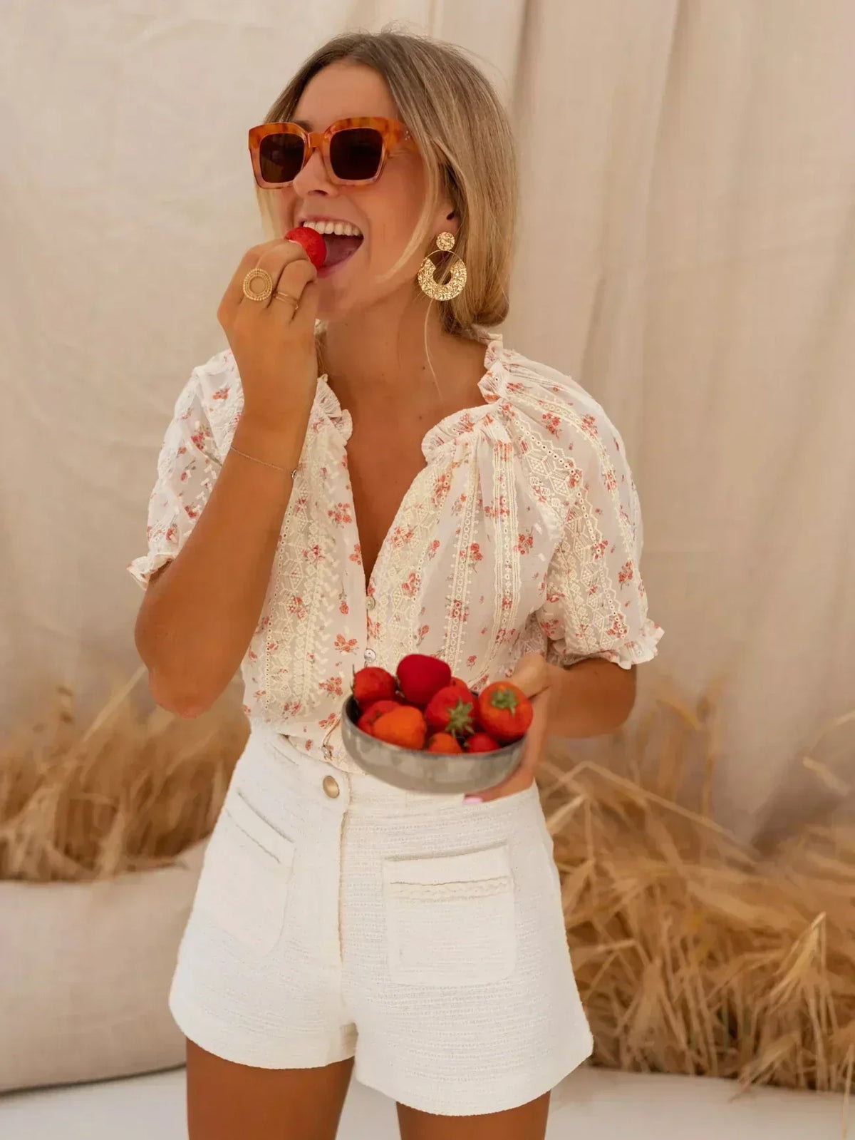 Alva - Blouse Fleurie Estivale