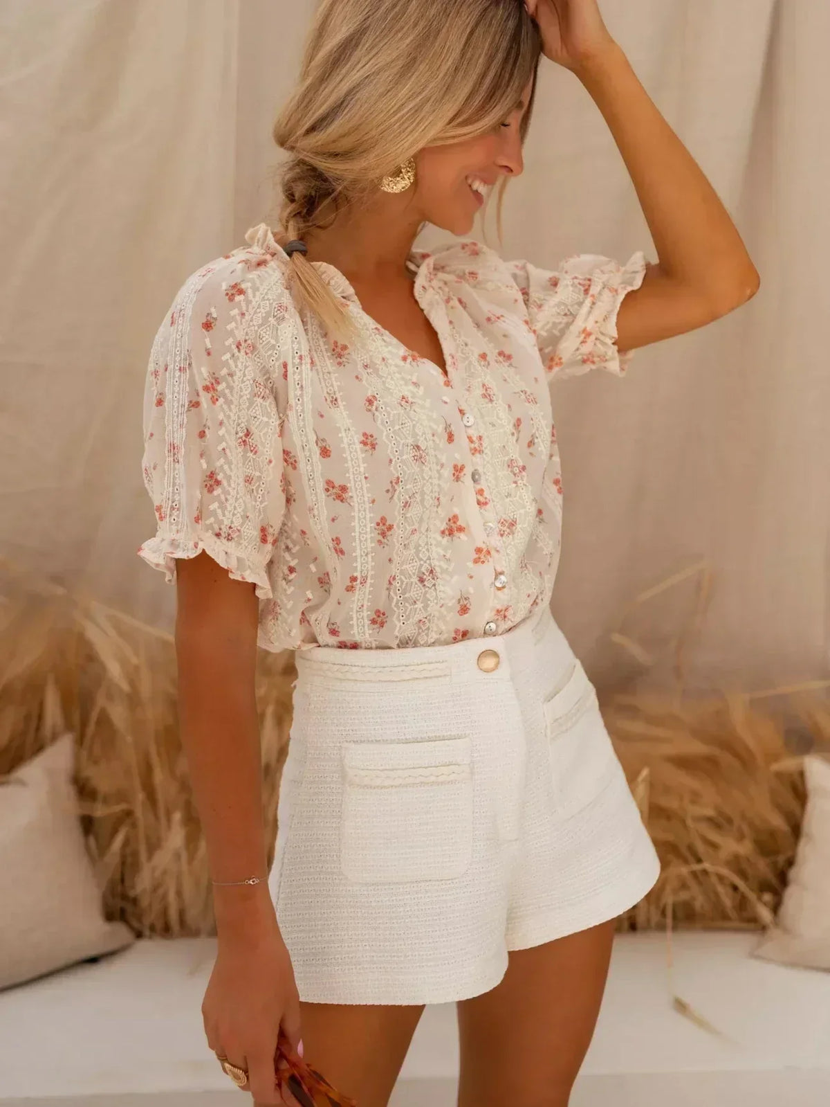 Alva - Blouse Fleurie Estivale