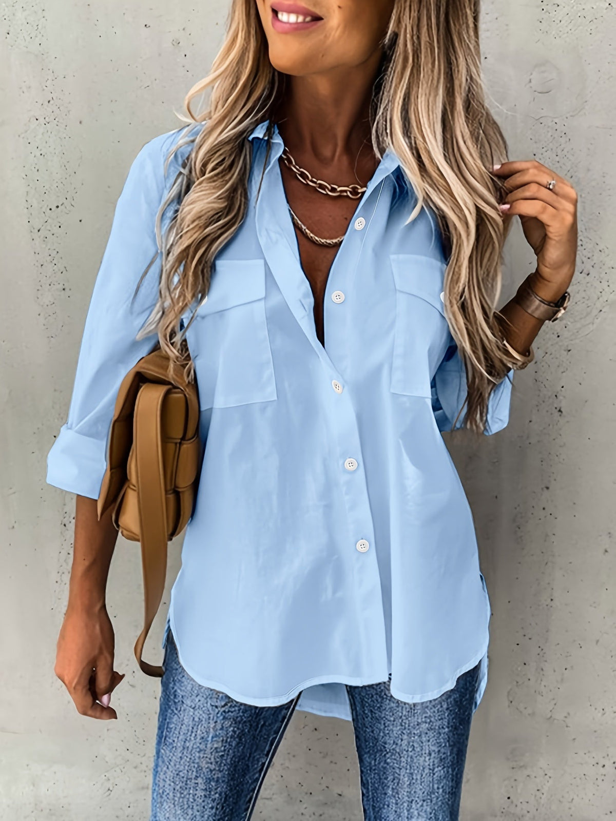 MOREAU LYON | CHEMISE FORMELLE CLASSIQUE À MANCHES LONGUES POUR FEMMES