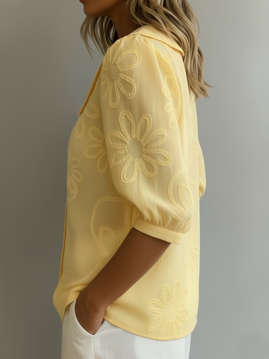 MOREAU LYON | BLOUSE D'ÉTÉ FLEURIE POUR FEMME
